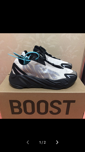 Adidas Yeezy Boost 700 mnvn _Bone_ bone white FY3729 3M reflective effect men_s and women_s shoes 36-46 yards have half yards_-9bf505ba